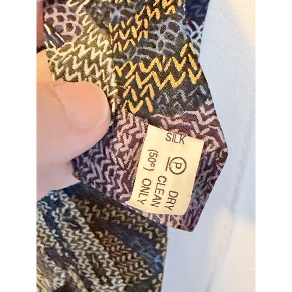 Coogi Australia Tie Mens Silk Multicolor Abstract Pattern Made in Australia Art - Picture 6 of 7